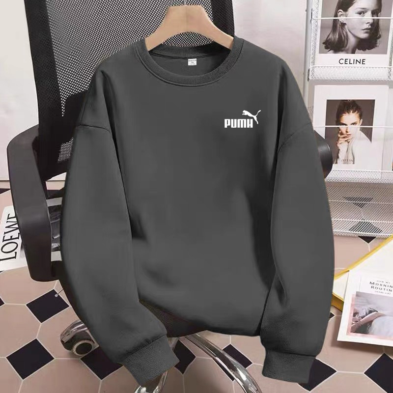 90% off Special Area | Outlet Authentic | Sweatshirt Autumn/Winter Fleece Men's and Women's Trendy Sports Crew Neck Pullover Long Sleeve