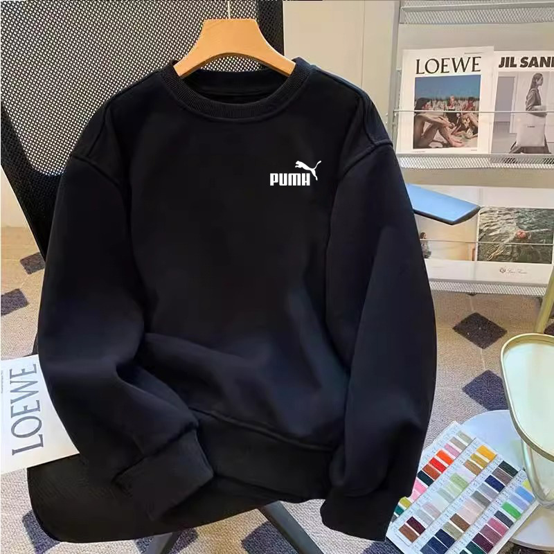 90% off Special Area | Outlet Authentic | Sweatshirt Autumn/Winter Fleece Men's and Women's Trendy Sports Crew Neck Pullover Long Sleeve