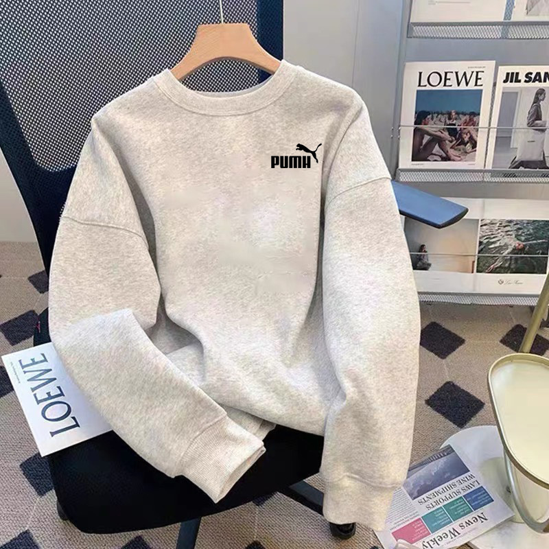 90% off Special Area | Outlet Authentic | Sweatshirt Autumn/Winter Fleece Men's and Women's Trendy Sports Crew Neck Pullover Long Sleeve